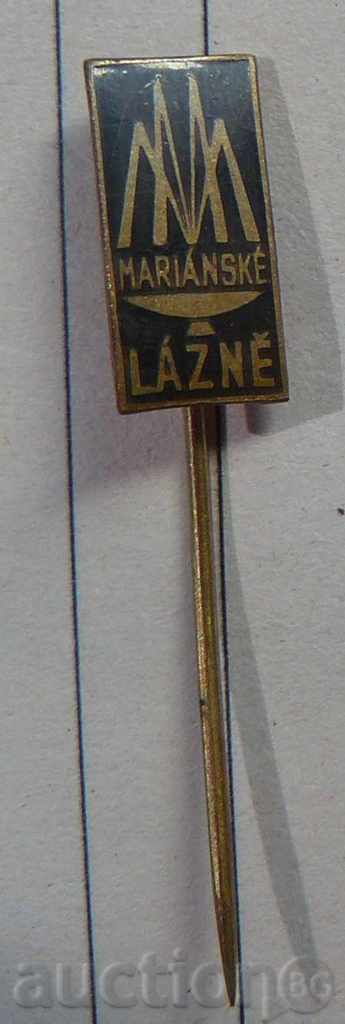 Pin-Marianske Lazne-Karlovy Vary-bronz, smalț