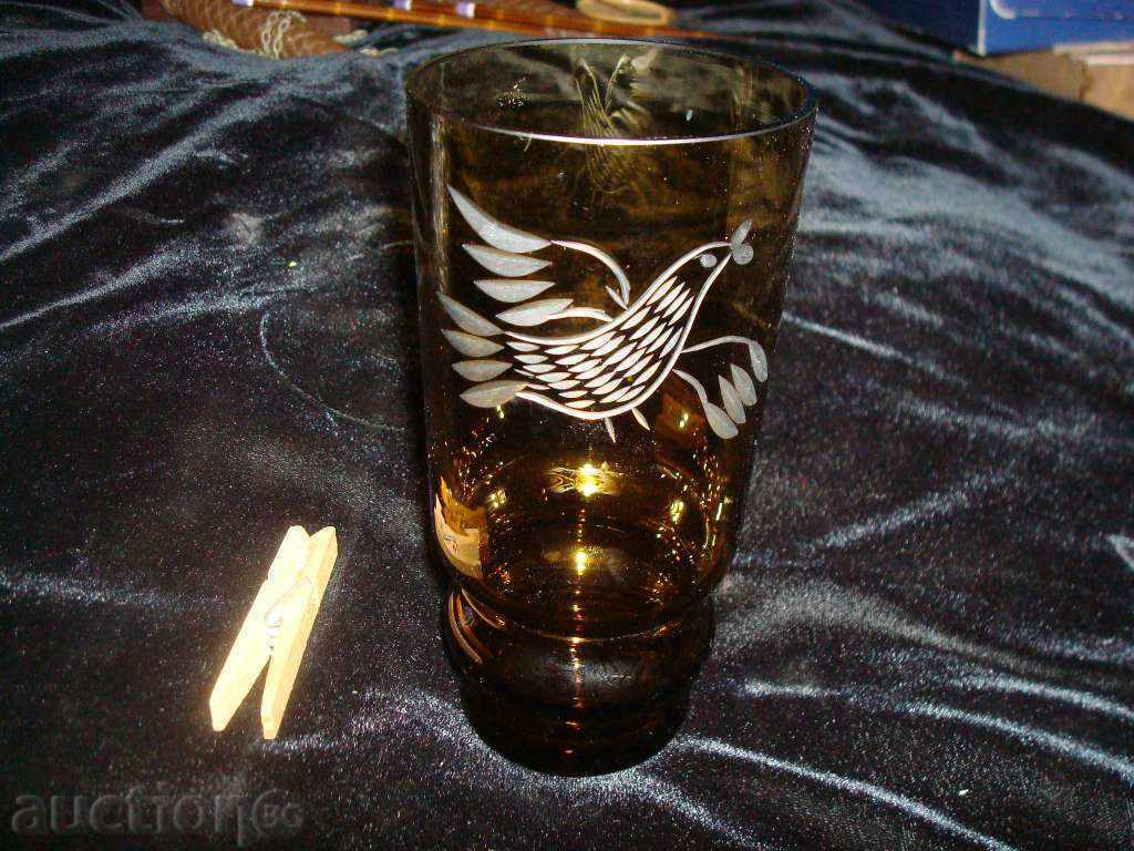 Glass, old art, dove Dove, hand, glass