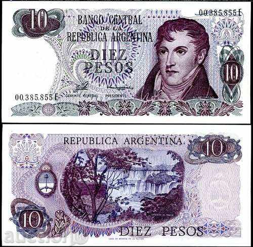 Zorba LICITAȚII ARGENTINA 10 Pesos 1976 UNC