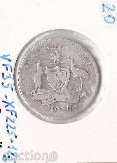 Австралия 1 шилинг 1920, рядка