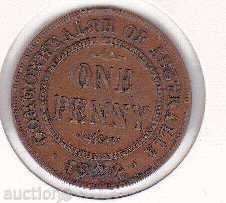 Австралия 1 пенс 1924