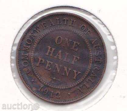 Australia 1/2 pence 1912