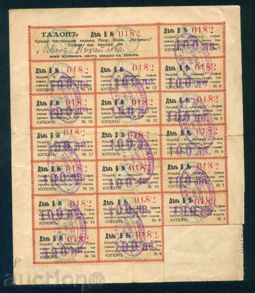 Auction Action 100 lv SOFIA 1935 FORWARD - CONTRACT. COOPERATION 6K178 Auction Action 100 lv SOFIA 1935 FORWARD - CONTRACT. COOPERATION 6K178