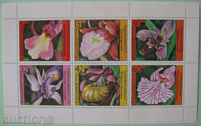 PM 3482-3487 Orchids - small sheet