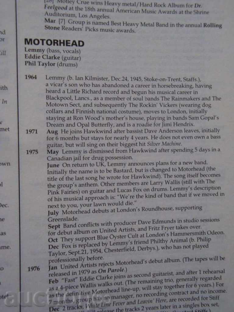 Delivery of Guinness Book of Rock Stars Delivery of Guinness Book of Rock Stars