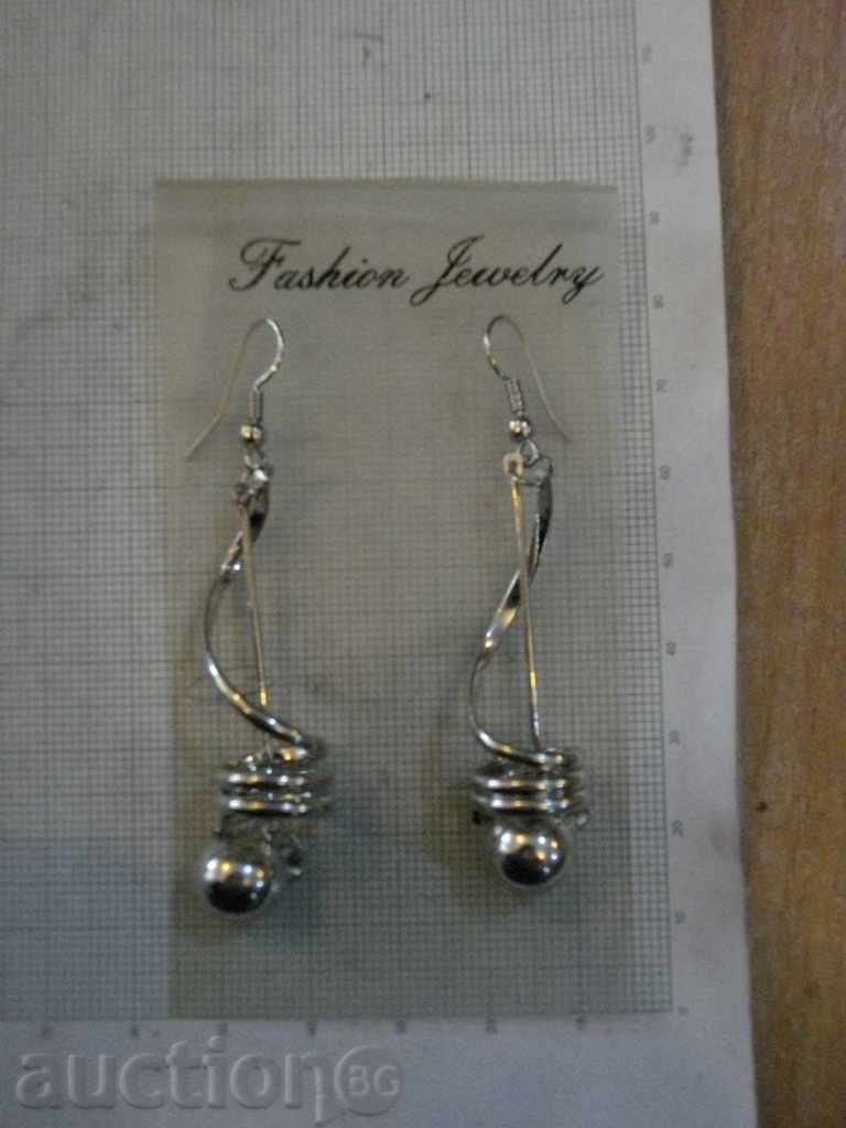 Earrings with balls - imitation jewelery