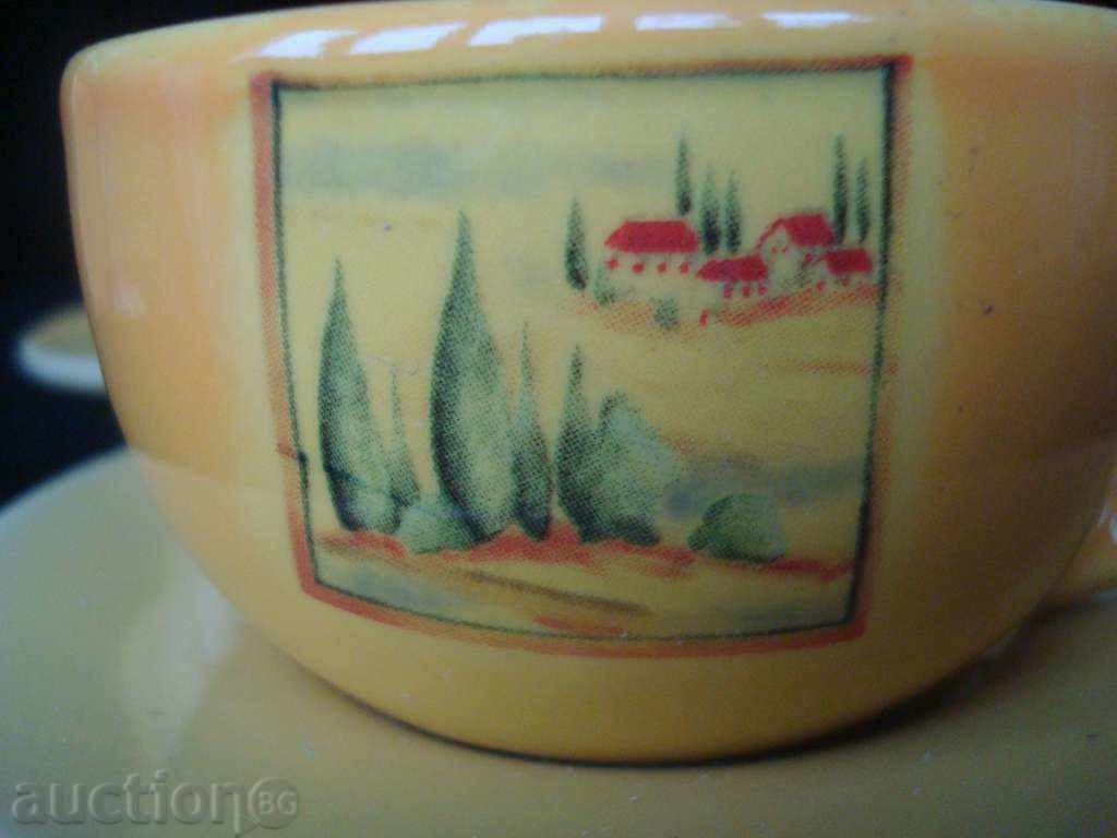 Cups + plates for coffee, porcelain, lycra. in 12 parts. with price 35.95 BGN | € 18.38 Cups + plates for coffee, porcelain, lycra. in 12 parts. with price 35.95 BGN | € 18.38