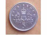 Ηνωμένο Βασίλειο 5 πένες 2000