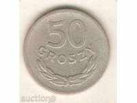 +Полша  50  гроша  1949 г.