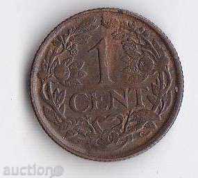 Холандия 1 цент 1939