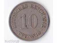 Germany 10 Pfennig 1912a