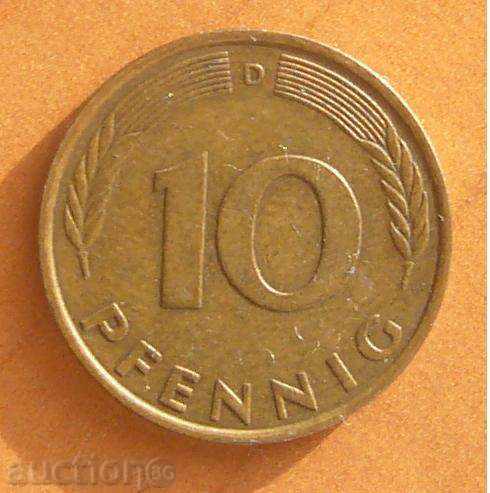 GERMANIA 10 pfennig 1979