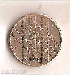 Netherlands 5 Gulden 1990