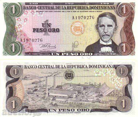 +++ REPUBLICA DOMINICANĂ 1 Peso CAF 1978 R116 UNC +++