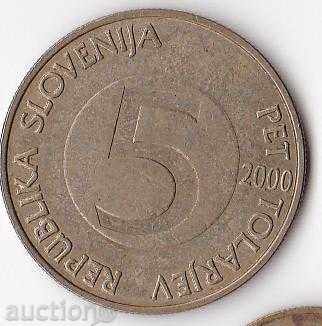 Η Σλοβενία ​​5 τόλαρ 2000