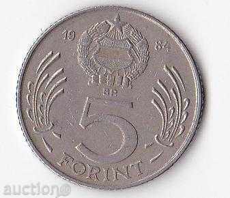 Hungary 5 Forint 1984 Lajos Koshut