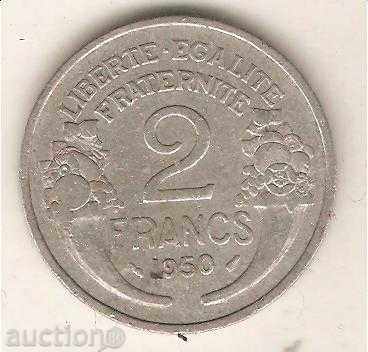 + Franța 2 franci în 1950