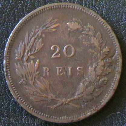 20 реис 1892, Португалия с цена € 3.69 | 7.22 лв.