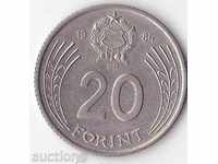 Ungaria 20 forint 1984