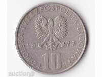Полша 10 злоти 1977 година Болеслав Пруст