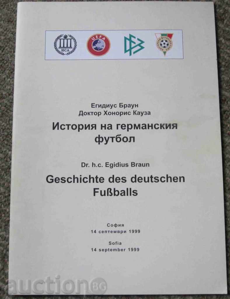football brochure The history of German football