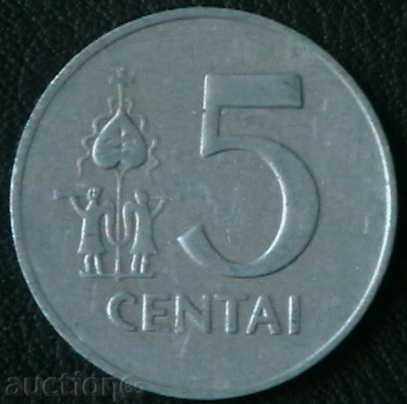 5 центаи 1991, Литва