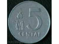 5 центаи 1991, Литва