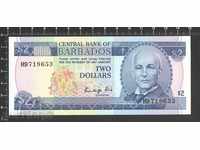 2 dolari Barbados 1986. UNC