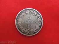 5 Francs 1849 Belgium Silver-COLLECTION-QUALITY-