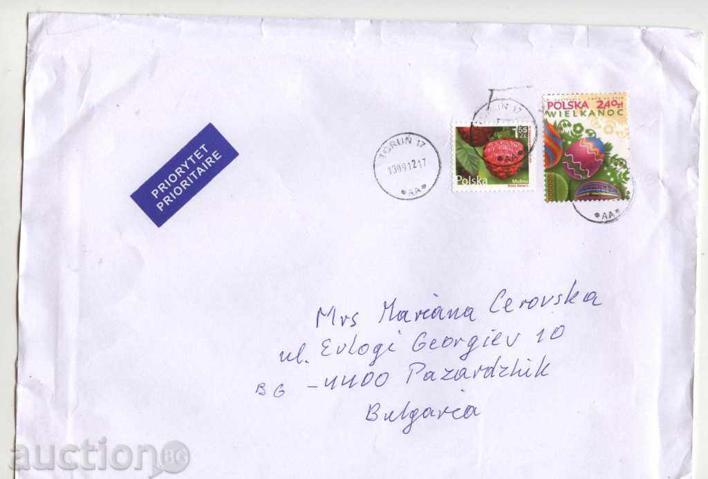 Traveled Easter 2008 envelope from Poland.