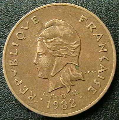 100 φράγκα το 1982 Γαλλική Πολυνησία με τιμή € 5.19 | 10.15 BGN