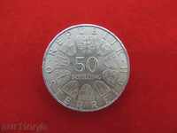 50 Shilling Austria Silver 1969 COLLECTION QUALITY