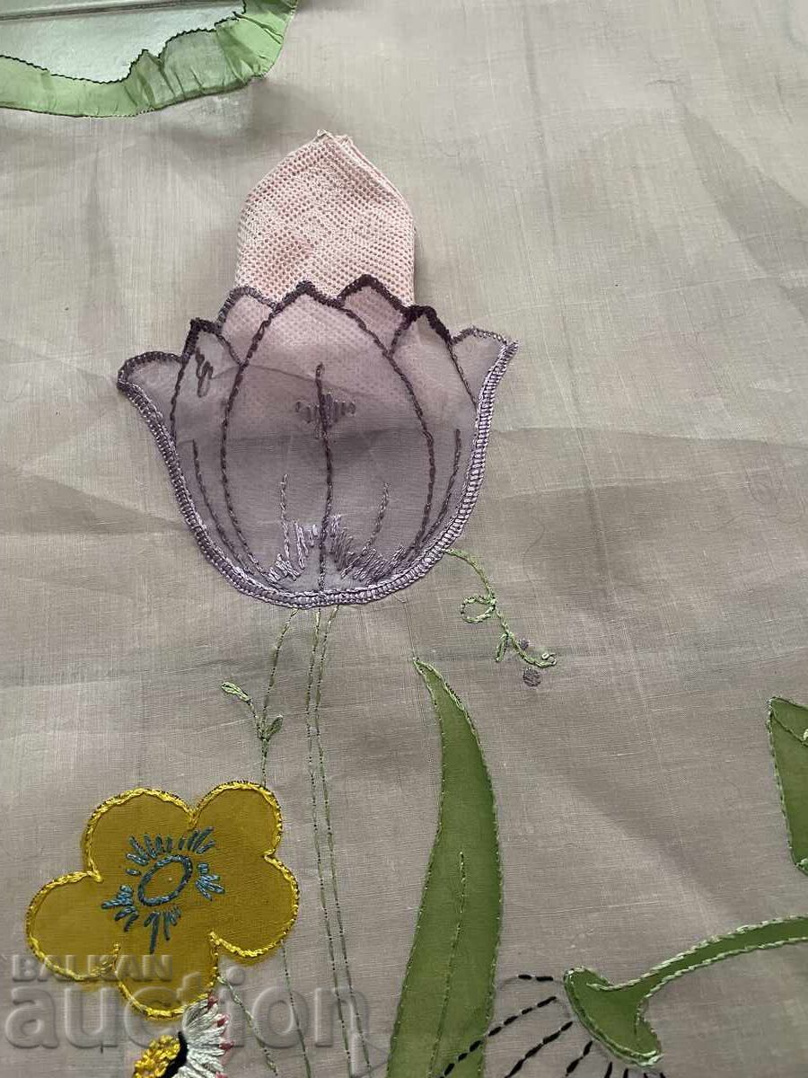Licitație Șorț, brodat manual, 80/75 cm