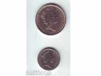 Монети   на Великобритания 5 и 10 пенса (2 бр)