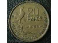 20 franci 1953, Franța