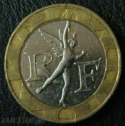 10 franci 1989, Franța cu preț € 0.59 | 1.15 BGN