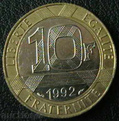 10 франка 1992, Франция
