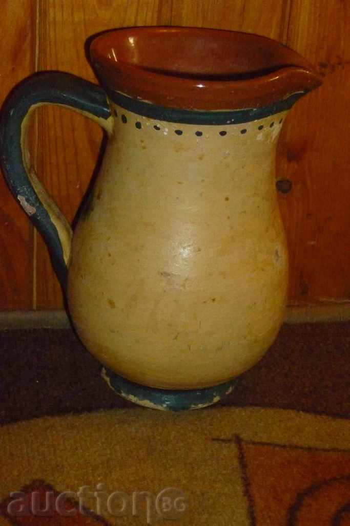 An ancient painted ceramic jug with price 78.00 BGN | € 39.88 An ancient painted ceramic jug with price 78.00 BGN | € 39.88