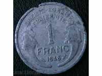 1 φράγκο 1948, η Γαλλία