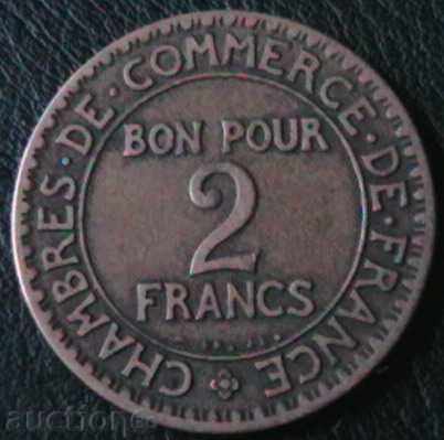 2 franci 1923, Franța