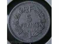 5 φράγκα το 1945, η Γαλλία