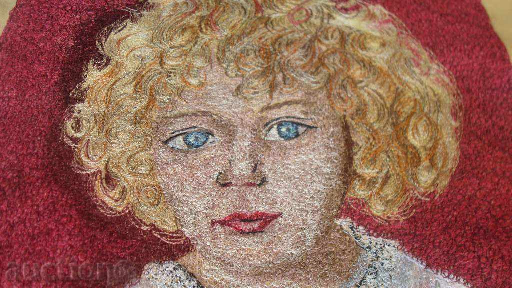 Tapestry "The Blue-eyed Blonde" with approx. dimensions 235x305mm. with price 35.95 BGN | € 18.38 Tapestry "The Blue-eyed Blonde" with approx. dimensions 235x305mm. with price 35.95 BGN | € 18.38