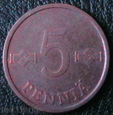 5 penny 1972, Finland