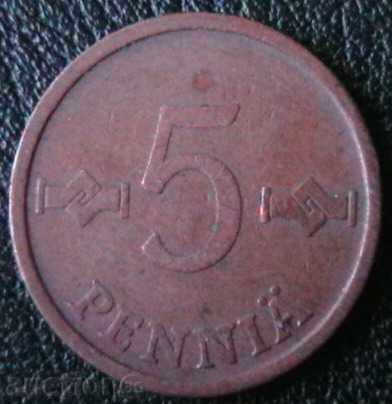 5 penny 1973, Finland