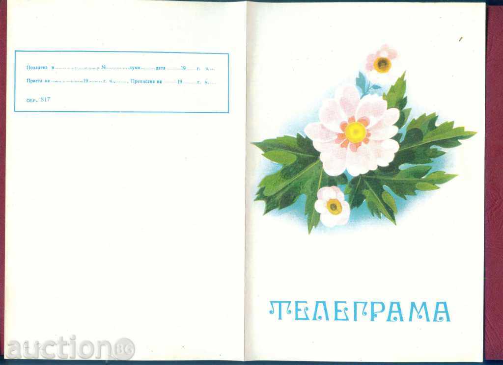 Illustrated Telegram - Fig. 817 - 28 x 21 cm / G 12 with price 1.99 BGN | € 1.02 Illustrated Telegram - Fig. 817 - 28 x 21 cm / G 12 with price 1.99 BGN | € 1.02