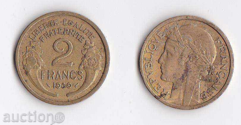 France, lot 2 coins of 2 francs with price 4.90 BGN | € 2.51 France, lot 2 coins of 2 francs with price 4.90 BGN | € 2.51