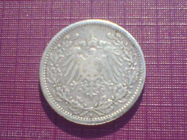 1/2 mark - argint cu preț 23.00 BGN | € 11.76