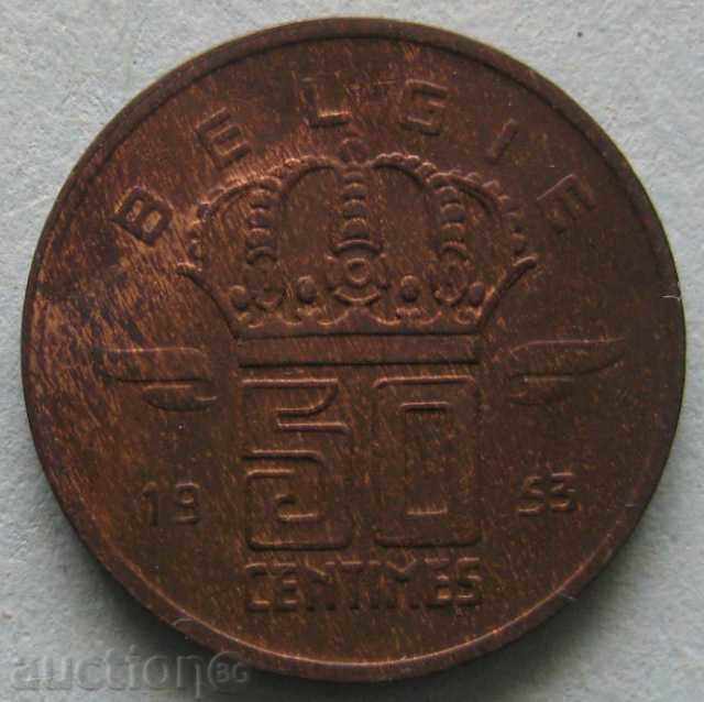 Βέλγιο -50 centimes 1953.