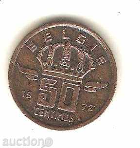 + Βέλγιο 50 centimes 1972 η ολλανδική θρύλος Matr.defekt
