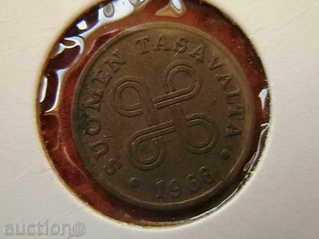 1 ban 1968, Finlanda cu preț 0.80 BGN | € 0.41